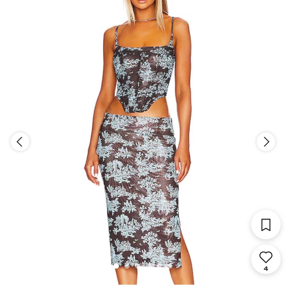 MIAOU moni skirt in chocolate